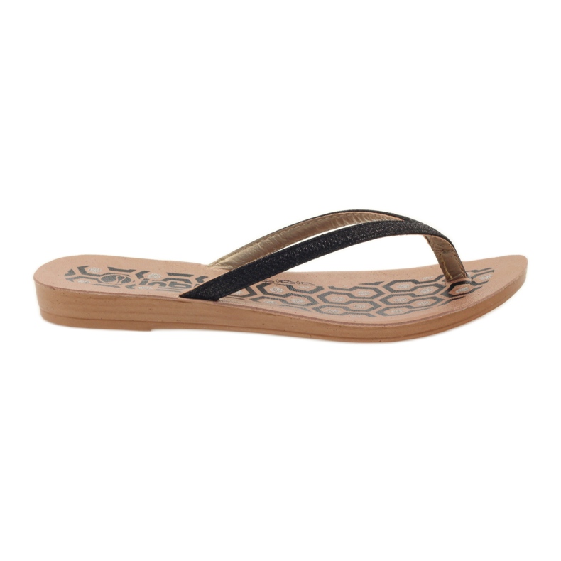 INBLU IR063 black flip-flops grey