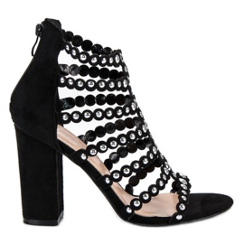 Sergio Todzi Black sandals on the post