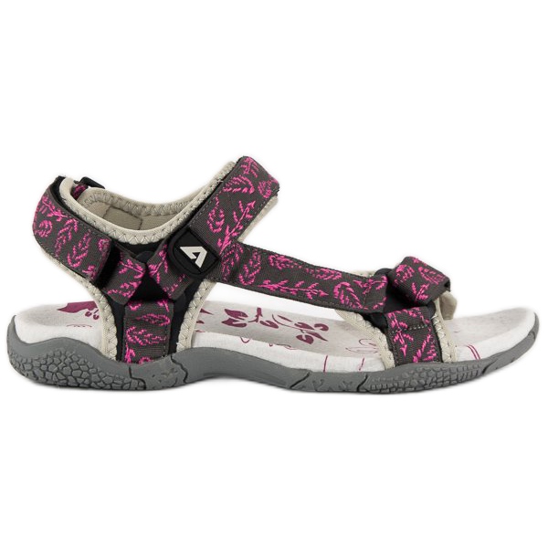 American Club Textile velcro american sandals pink