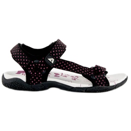 American Club Textile velcro american sandals black
