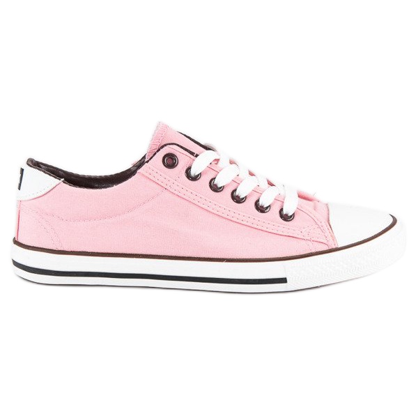 Seastar Old school tied sneakers pink