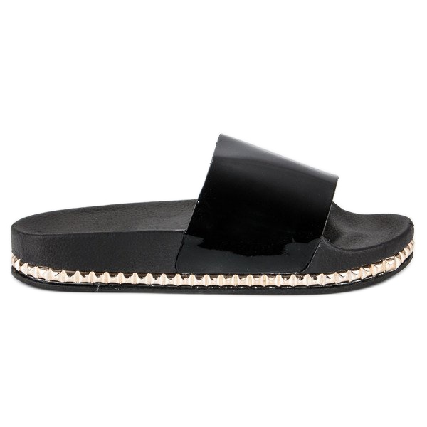 Anesia Paris Black Women's Slippers