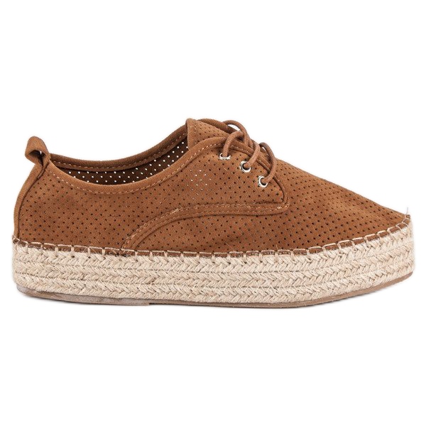 Seastar Openwork espadrilles on the platform brown