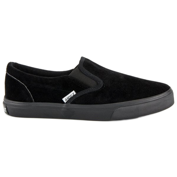 Andy Z Black suede slipons