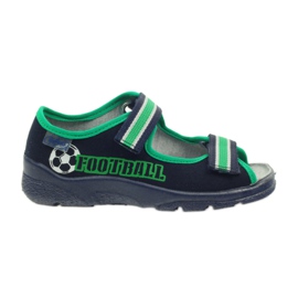 Boys' sandals Befado 969x078 navy blue green Boys' sandals Befado 969x078 navy blue green