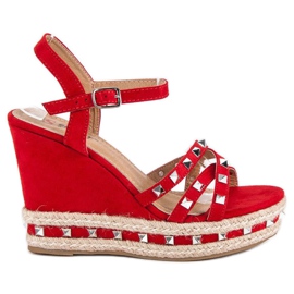 Seastar Suede espadrilles sandals red