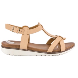 Licean Comfortable summer sandals brown