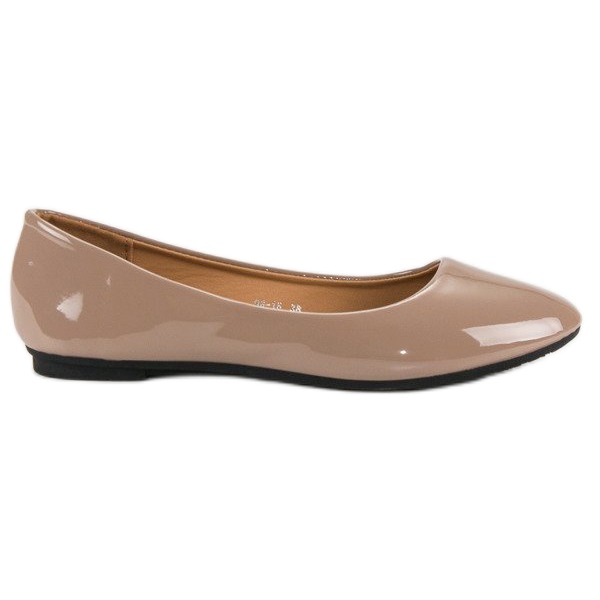Ch. Creation Lacquered ballerinas brown