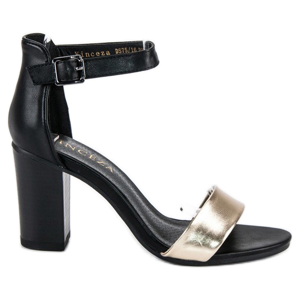 VINCEZA High Heel Sandals black yellow VINCEZA High Heel Sandals black yellow
