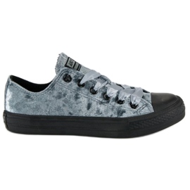 Andy Z Gray velor sneakers grey