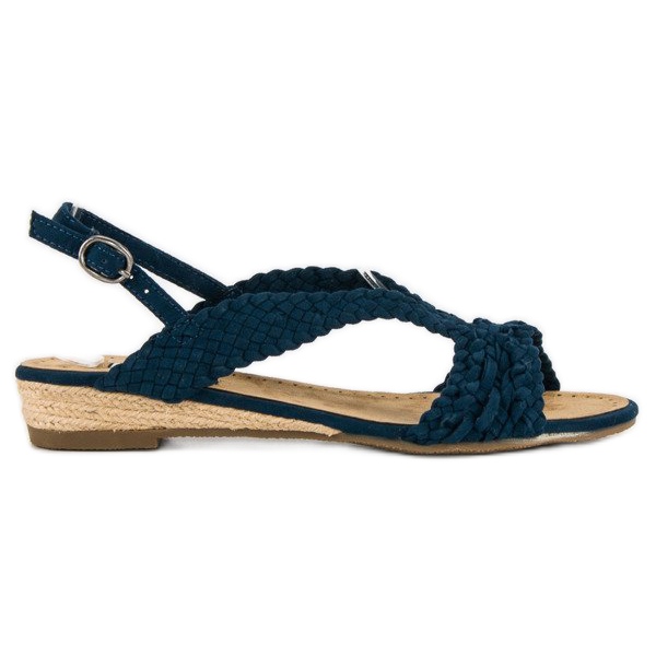 Corina Navy blue textile sandals Corina Navy blue textile sandals