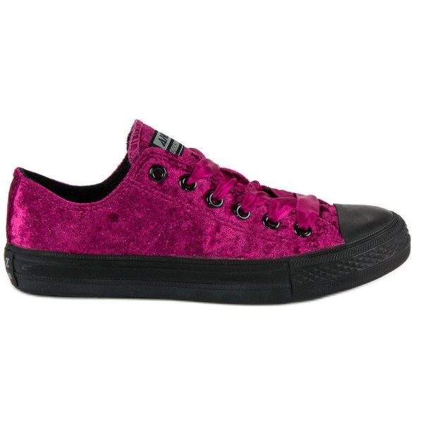 Andy Z Fuchsia velor sneakers pink