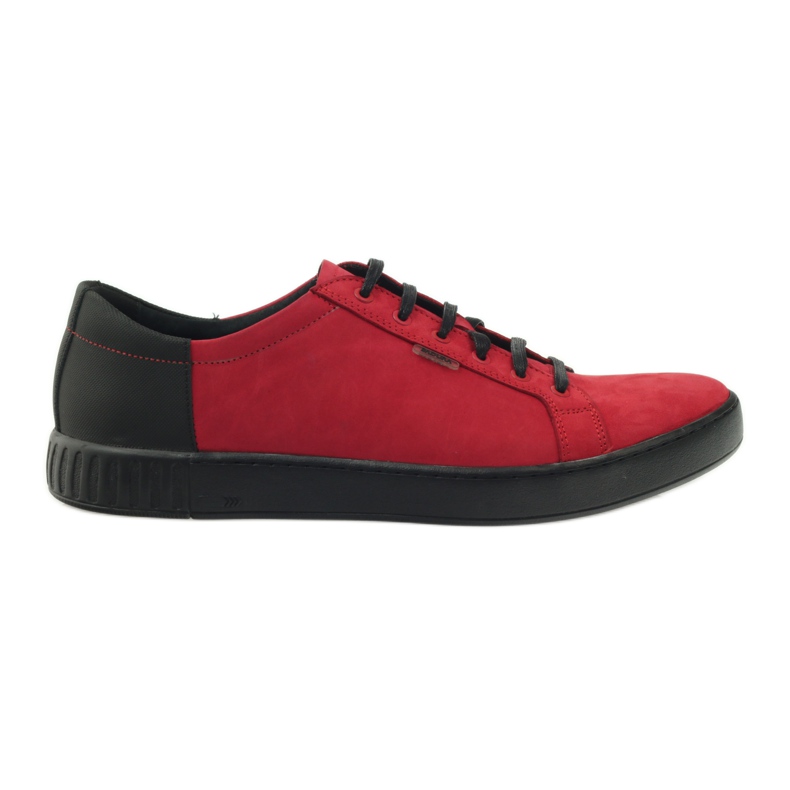 Badura 3356 red sports shoes black