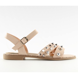 Sandals on a flat soles pink 99-19 Pink Sandals on a flat soles pink 99-19 Pink