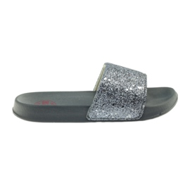 Profiled slippers Big Star glitter grey