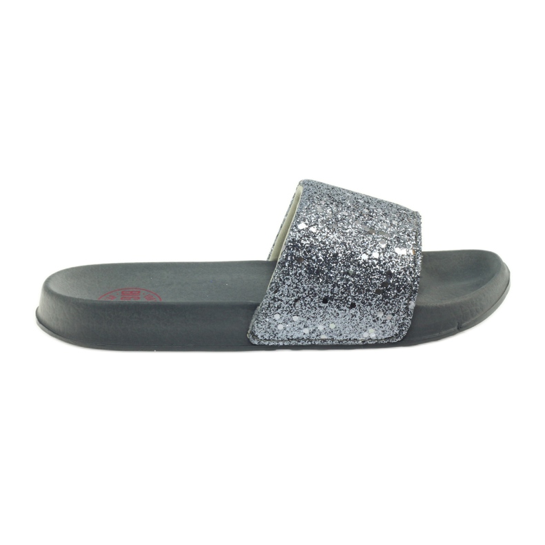 Profiled slippers Big Star glitter grey