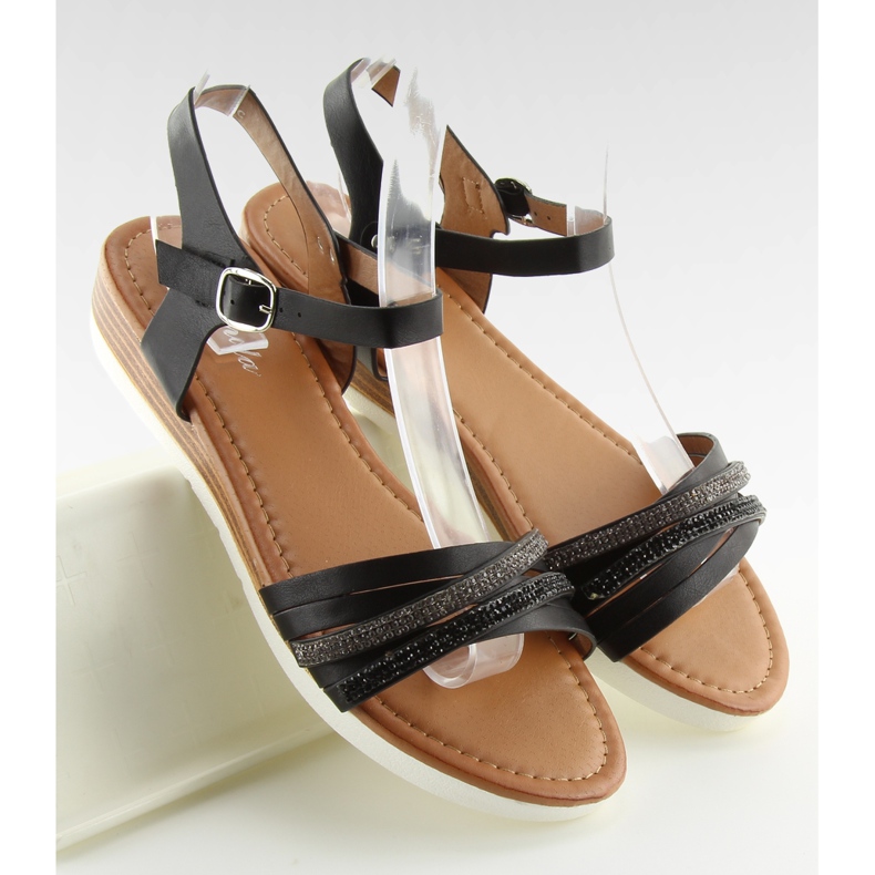 Black sandals for women 620-29 black