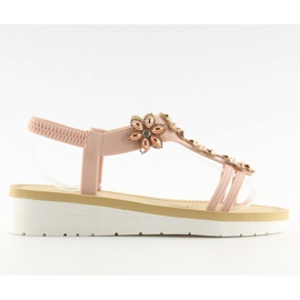 Comfortable women's sandals pink 981 pink