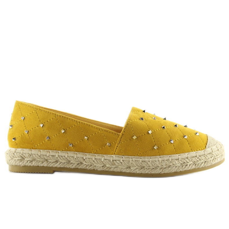 Yellow Espadrilles with studs 5481 II-GAT