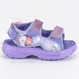 Sandals With Velcro. Frozen purple