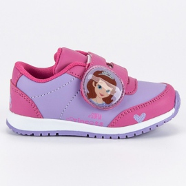 Sneakers Velcro Her Highness Zosia purple pink