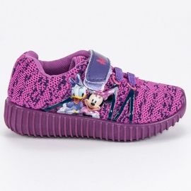 Velvet sneakers purple