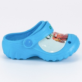 Rubber Car Slippers blue