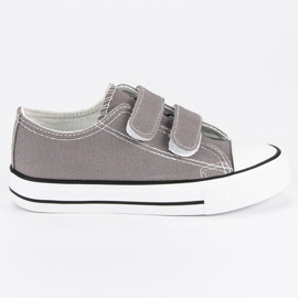 Children's Velcro sneakers grey
