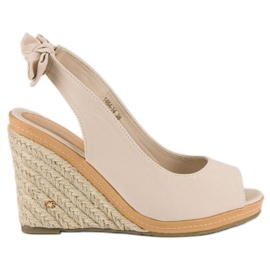 Beige espadrilles sandals