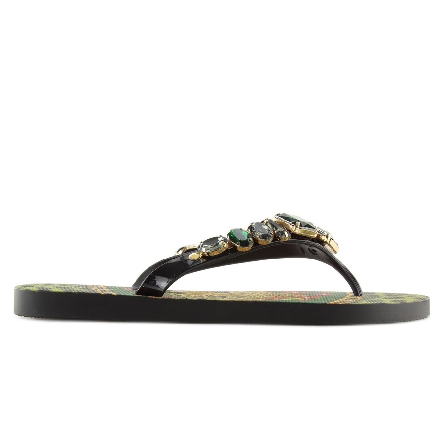 flip flops with stones