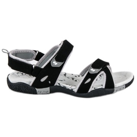 Hasby Women's velcro sandals black