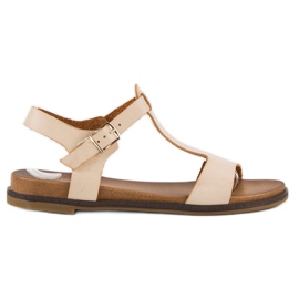 Licean Beige buckle sandals