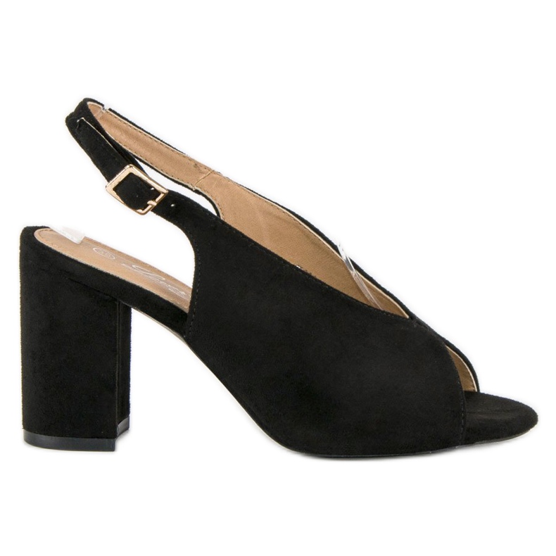 Lovery Stylish high-heeled sandals black