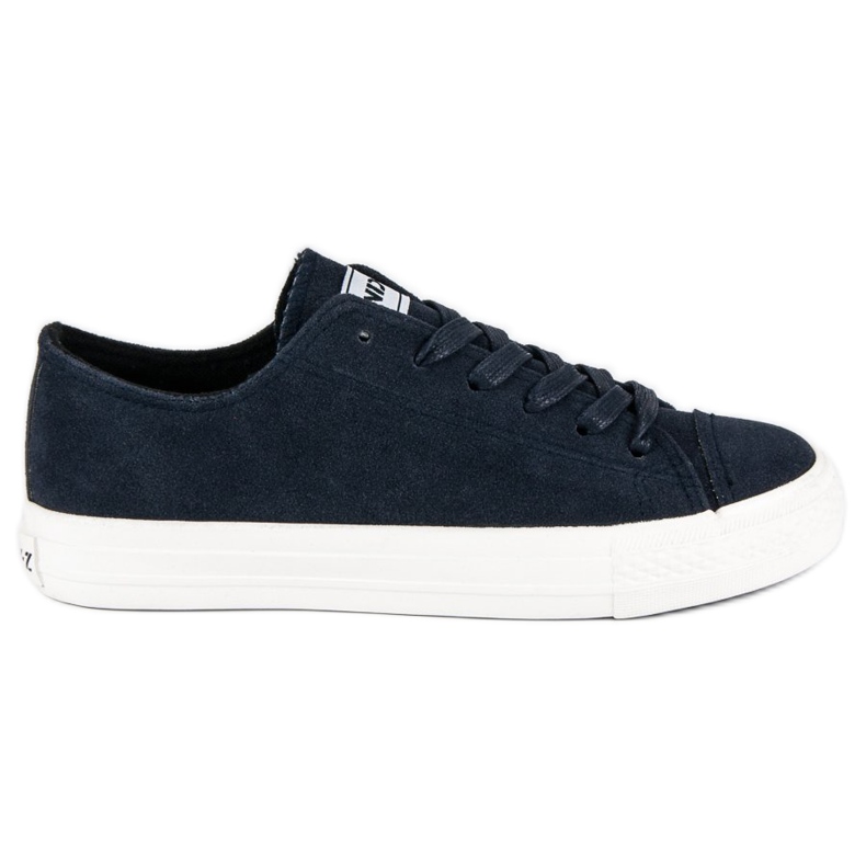 Andy Z Suede lace-up sneakers blue Andy Z Suede lace-up sneakers blue