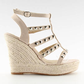 Espadrilles on wedges beige 9529 beige Espadrilles on wedges beige 9529 beige