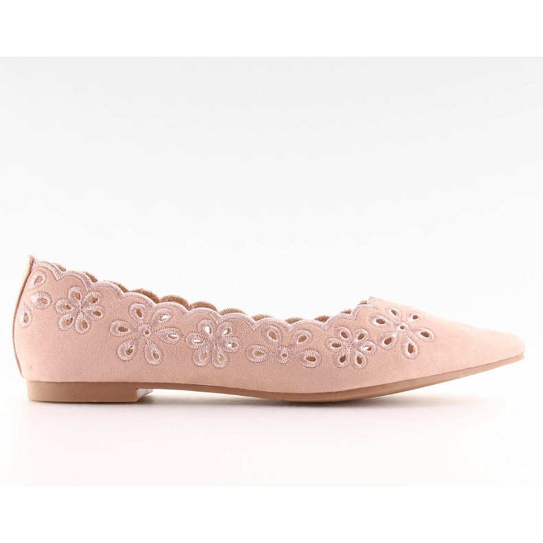 Ballerinas with an openwork pink pattern IT-29 Pink