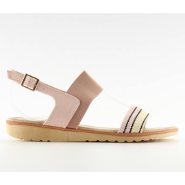 Pink women's sandals J1024-A4 pink