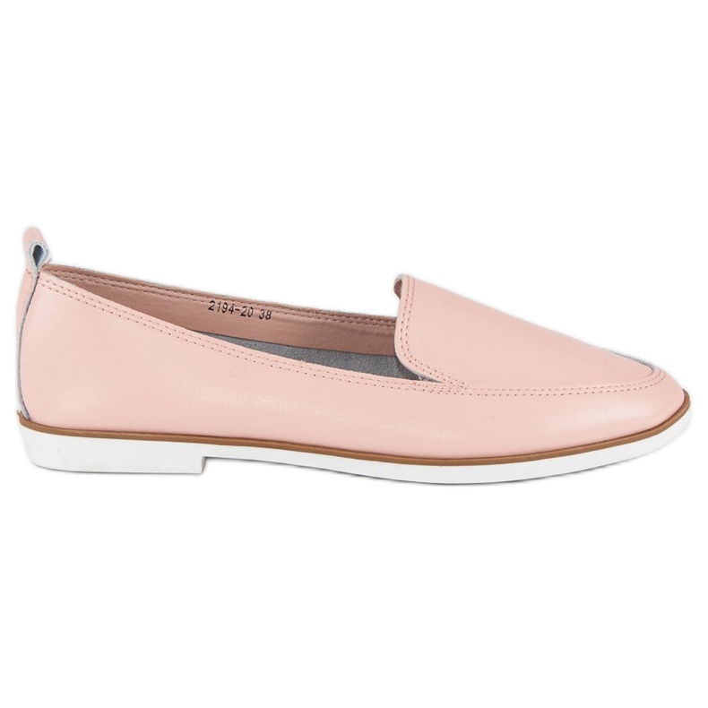 Mazaro Pink leather loafers