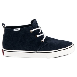 Andy Z Suede Ankle Sneakers blue