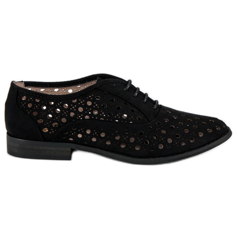 Corina Openwork shoes with a binding black