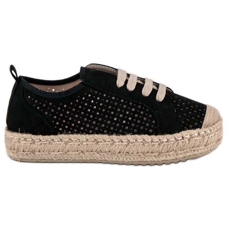Corina Openwork Espadrilles On The Wedge black