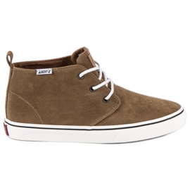 Andy Z Suede Ankle Sneakers brown