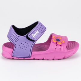 American Club Sandals for american girl purple pink