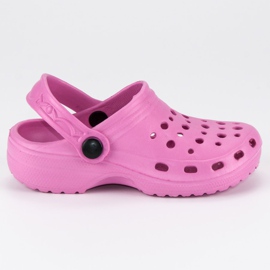 Pink rubber slippers