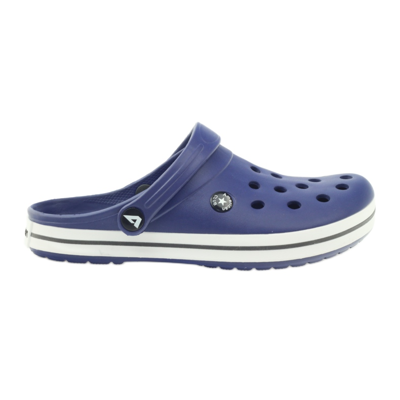 American Club Crocs clogs slippers navy blue sandals