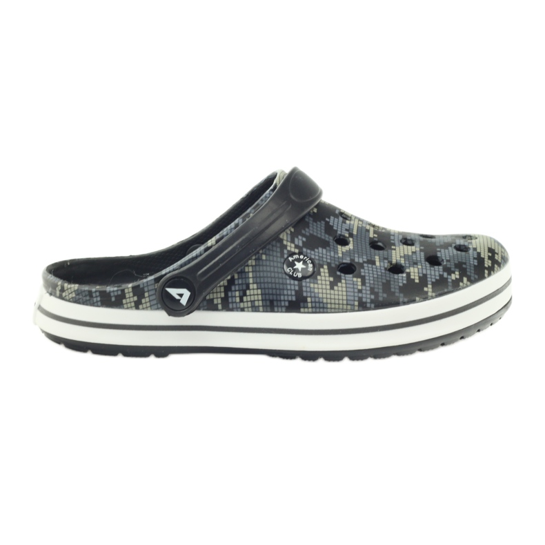 American Club Kroks clogsy slippers camo sandals black grey green American Club Kroks clogsy slippers camo sandals black grey green