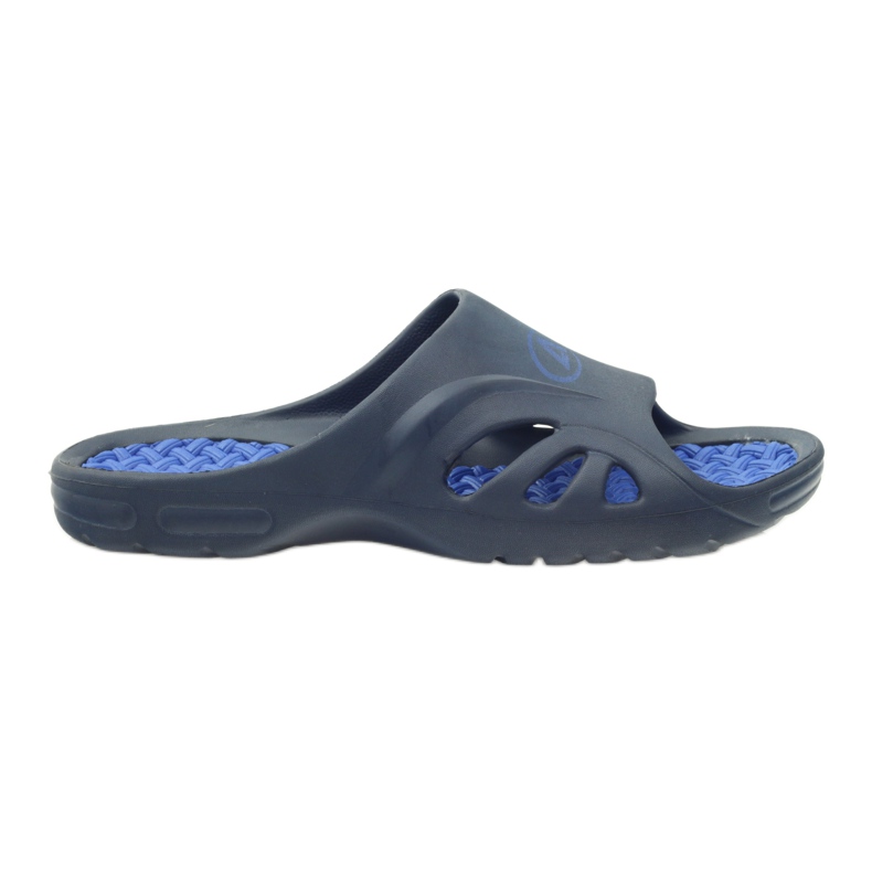 American Club American men's foam pool slippers navy blue American Club American men's foam pool slippers navy blue