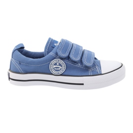 American Club American blu Velcro sneakers blue