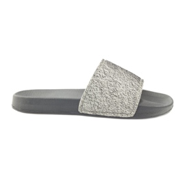 Profiled slippers Big Star glitter grey