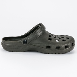 Dark green men's slippers